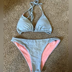 Blue and Pink Large Shein swimsuit